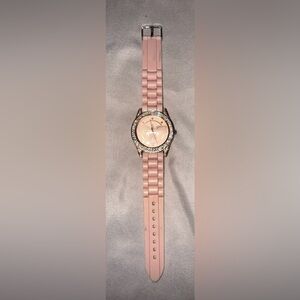 Wonder Woman Accutime Watch Women 41mm Rose Gold Tone Logo DC Comic